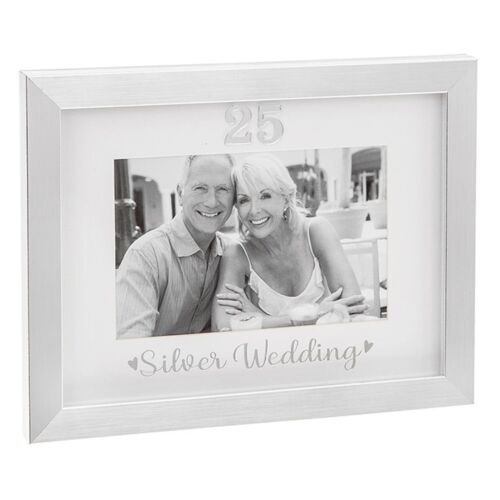 Silver Wedding Photo Frame