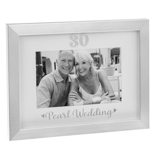 Pearl Wedding Anniversary Photo Frame