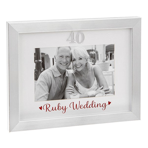 Ruby Wedding Photo Frame