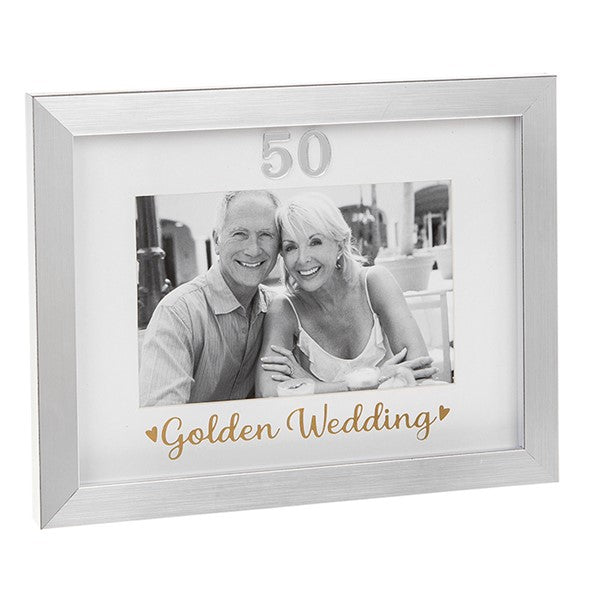 Golden Wedding Photo Frame