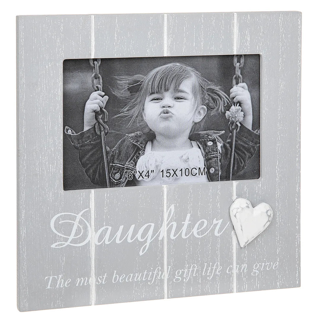 Cool Grey Photo Frame: Daughter