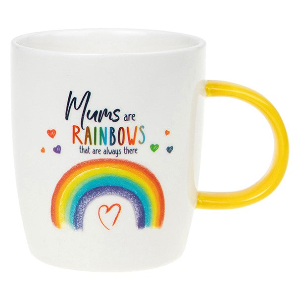 Rainbow Graphic Coffee Mug With Gift Box: Mum