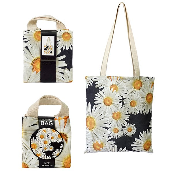 Floral Tote Bag: Daisy