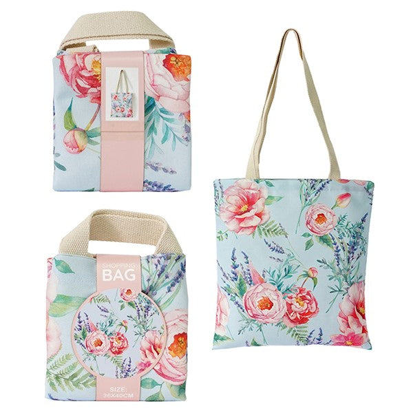 Floral Tote Bag: Tea Rose