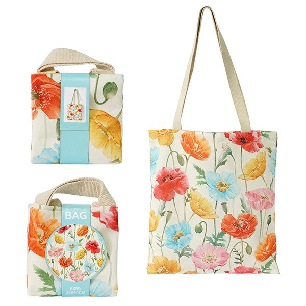 Floral Tote Bag: Mix Poppy