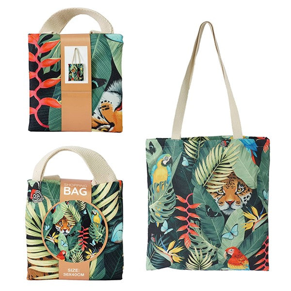 Floral Tote Bag: Jungle