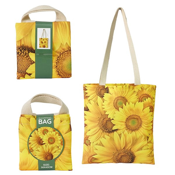 Floral Tote Bag: Sunflower