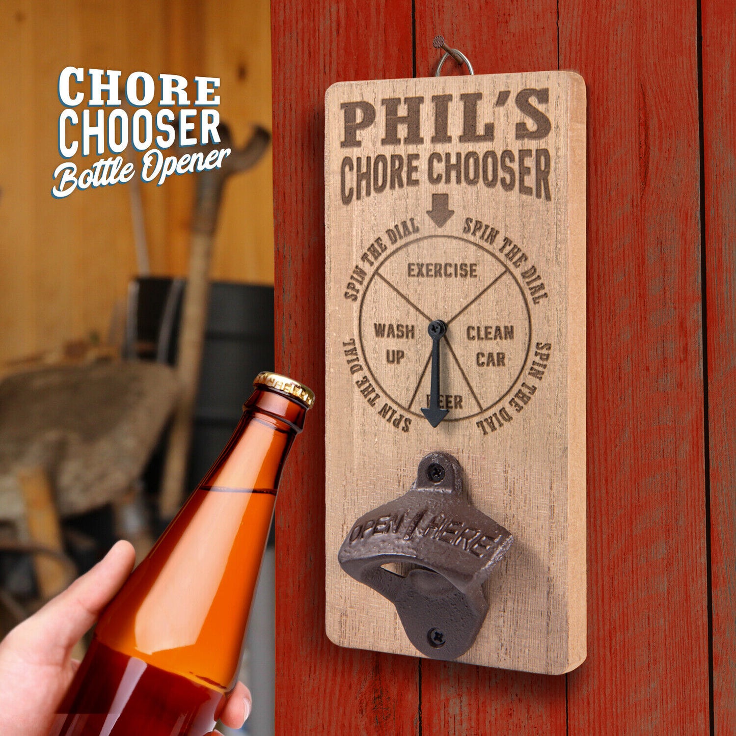 Pre Personalised Chore Chooser Bottle Opener: Phil