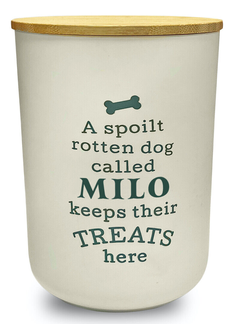 Dog Treat Jar: Milo