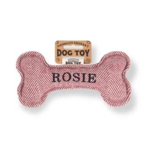Pre Personalised Squeaky Dog Toy: Rosie