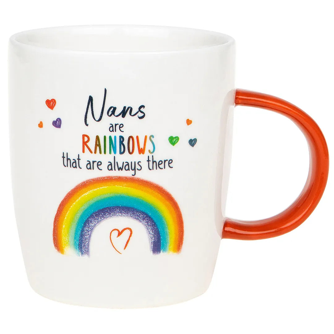 Rainbow Graphic Coffee Mug With Gift Box: Nan