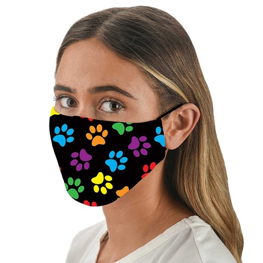 Set Of 2 Reuseable Face Masks: Paws