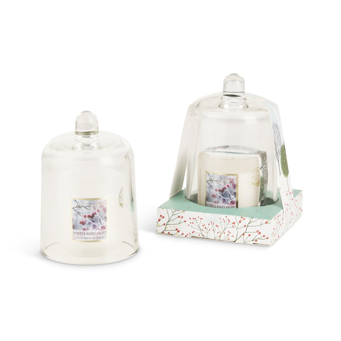 Heart & Home Christmas Candle & Cloche Gift Set