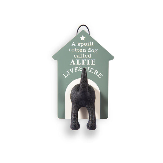 Dog Leash Wall Mounted Gift: Alfie