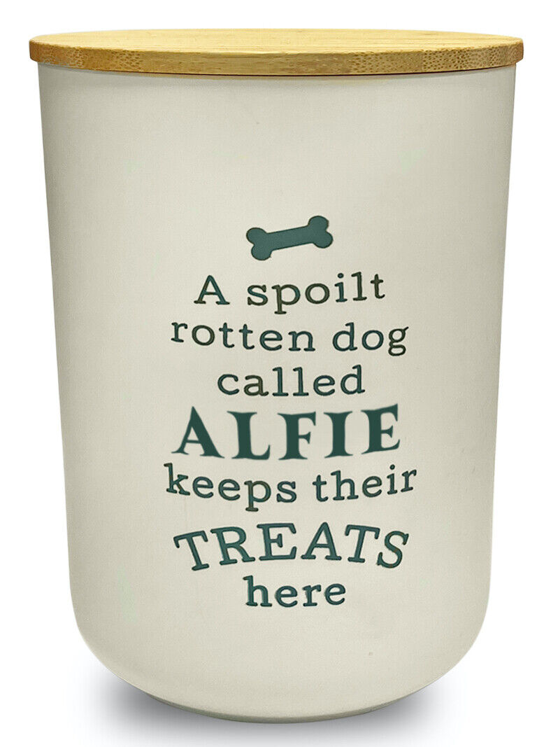 Dog Treat Jar: Alfie