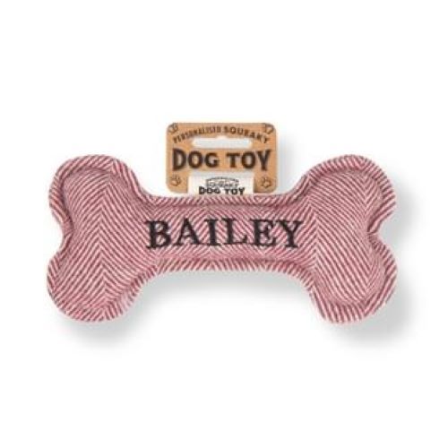 Pre Personalised Squeaky Dog Toy: Bailey