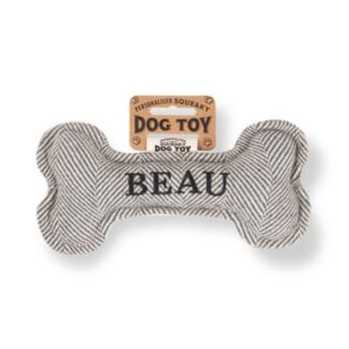 Pre Personalised Squeaky Dog Toy: Beau