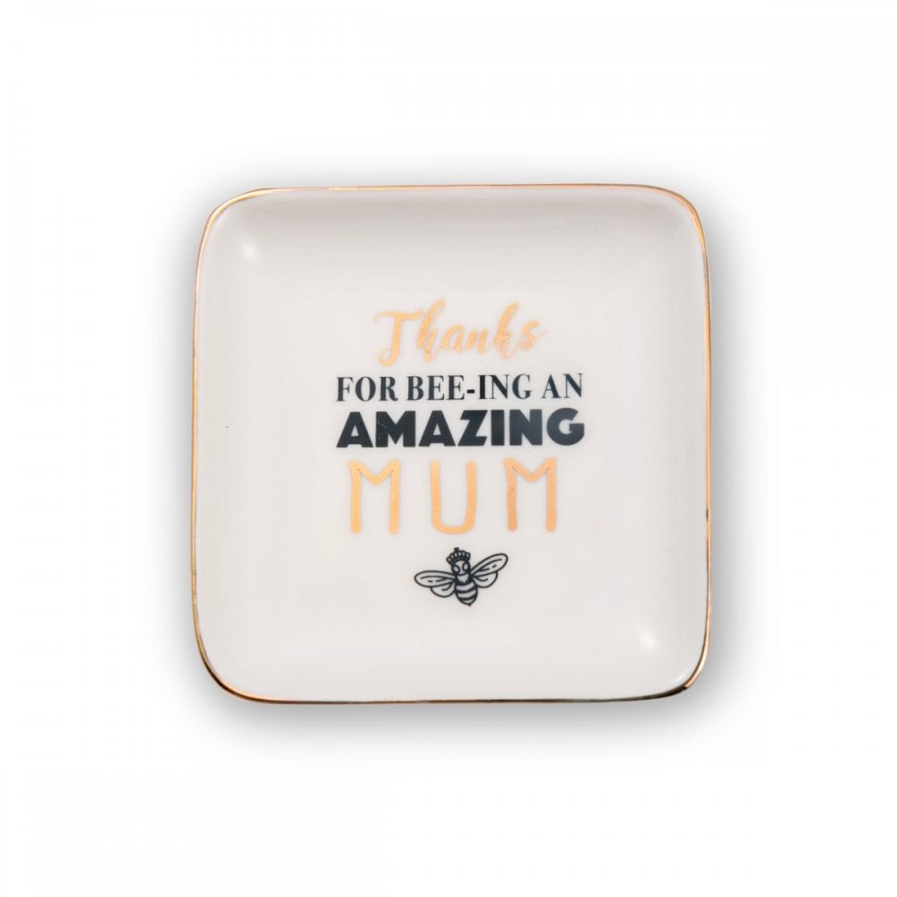 Ceramic Trinket Dish: Thanks For Bee-ing An Amazing Mum