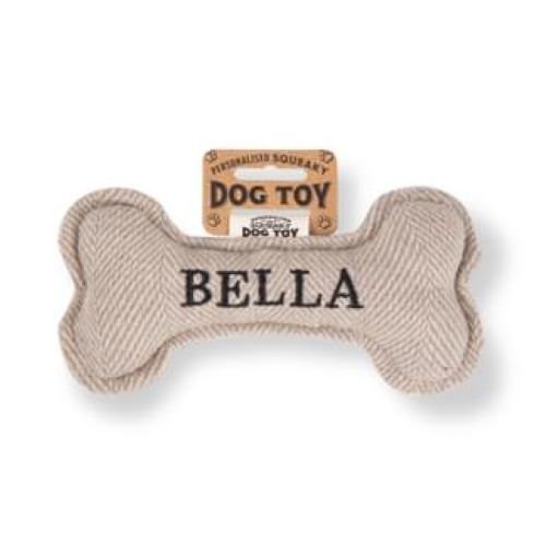 Pre Personalised Squeaky Dog Toy: Bella