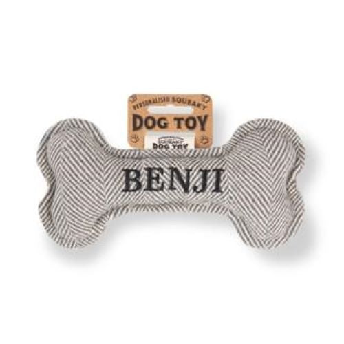 Pre Personalised Squeaky Dog Toy: Benji