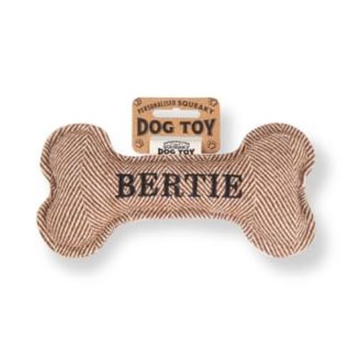 Pre Personalised Squeaky Dog Toy: Bertie