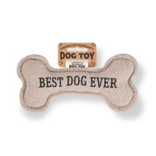 Pre Personalised Squeaky Dog Toy: Best Dog Ever