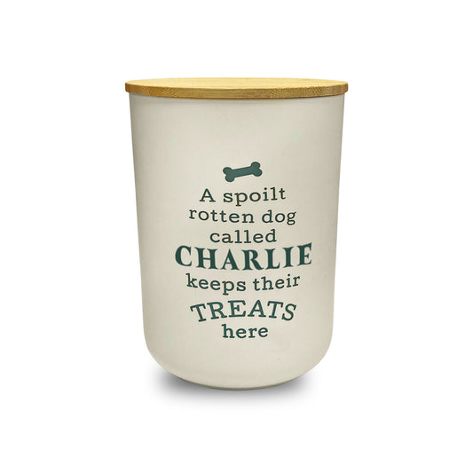 Dog Treat Jar: Charlie