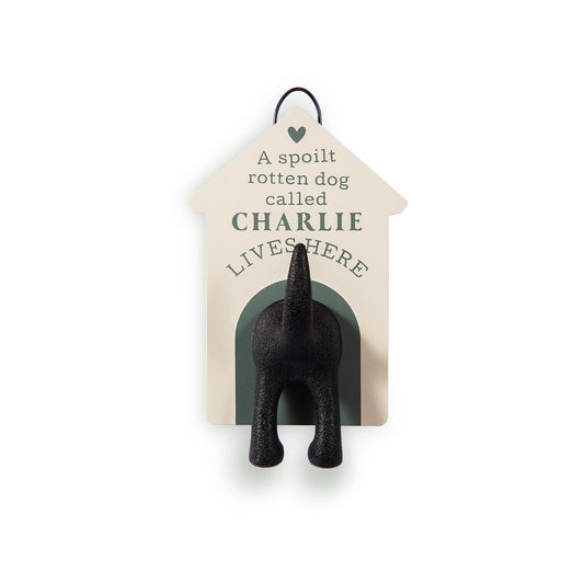 Dog Leash Wall Mounted Gift: Charlie