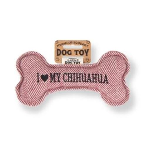 Pre Personalised Squeaky Dog Toy: Chihuahua