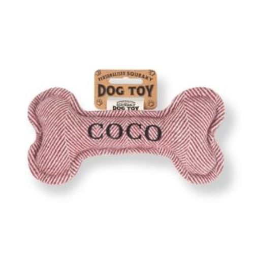 Pre Personalised Squeaky Dog Toy: Coco