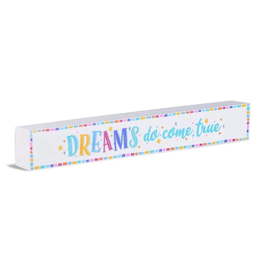 Shelf Sentiment Wooden Block: Dreams