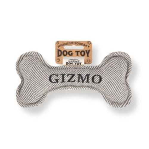 Pre Personalised Squeaky Dog Toy: Gizmo