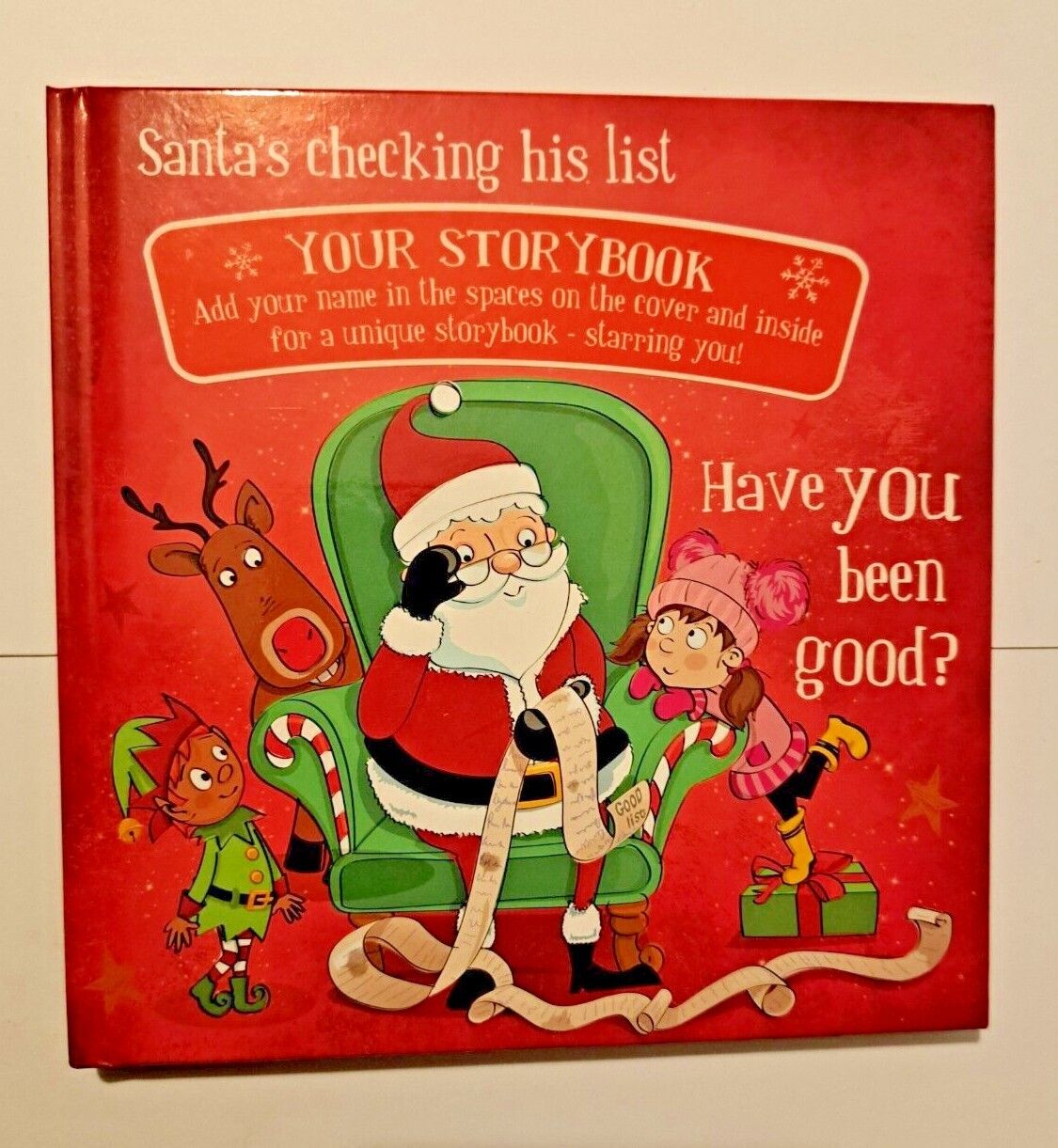 Children's Christmas Story Book: Blank Girl Have You Been Good