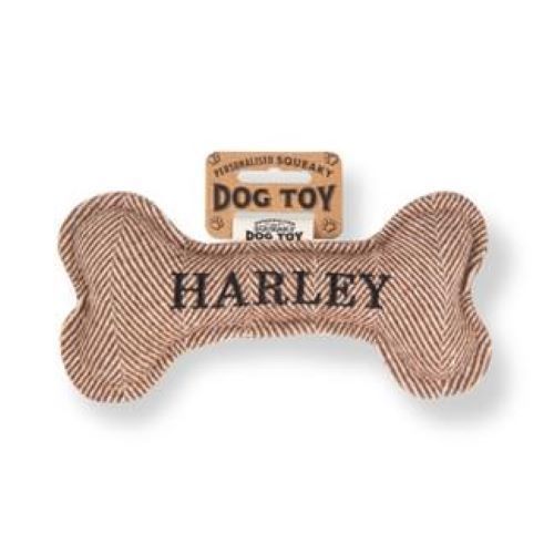 Pre Personalised Squeaky Dog Toy: Harley