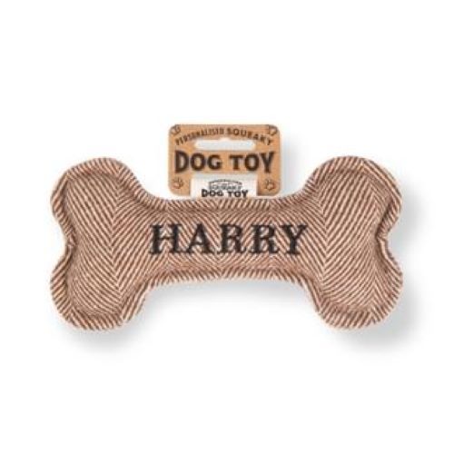 Pre Personalised Squeaky Dog Toy: Harry