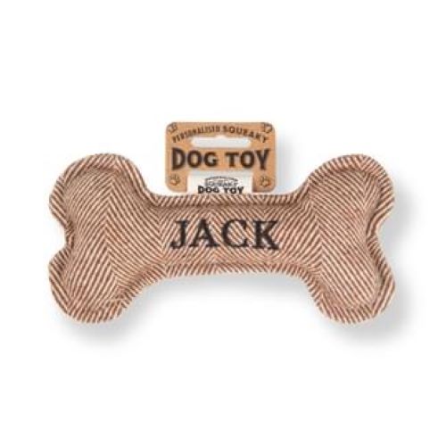 Pre Personalised Squeaky Dog Toy: Jack