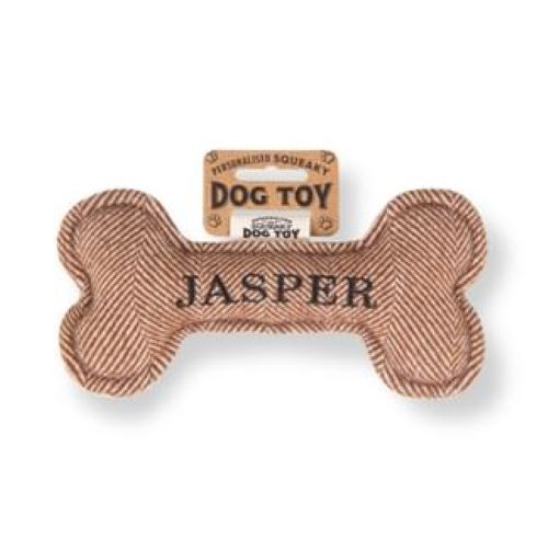 Pre Personalised Squeaky Dog Toy: Jasper