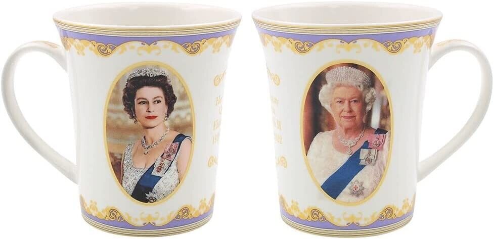 Her Majesty Queen Elizabeth II Commemorative Mug Set