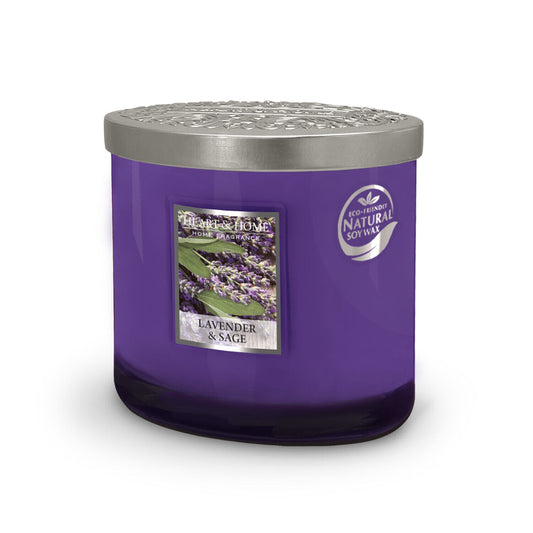 Twin Wick Candle: Lavender & Sage