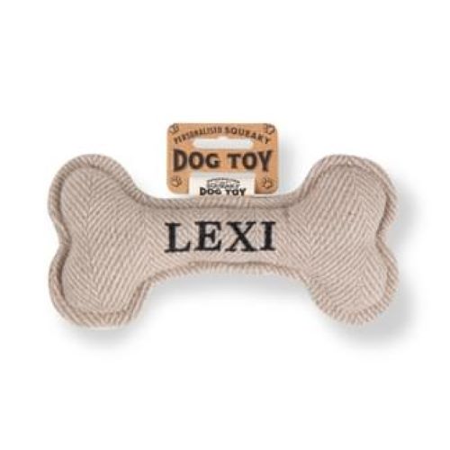 Pre Personalised Squeaky Dog Toy: Lexi