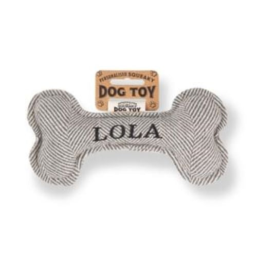 Pre Personalised Squeaky Dog Toy: Lola