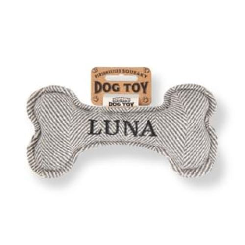 Pre Personalised Squeaky Dog Toy: Luna