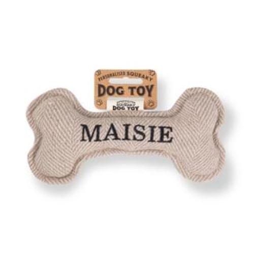 Pre Personalised Squeaky Dog Toy: Maisie