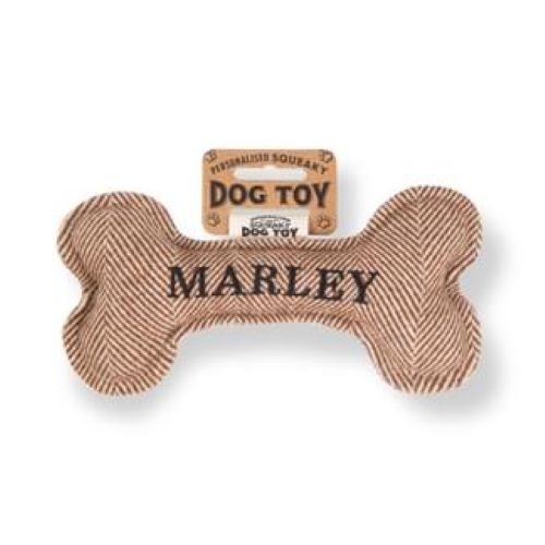 Pre Personalised Squeaky Dog Toy: Marley