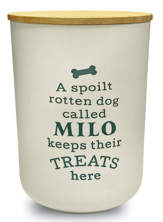 Dog Treat Jar: Milo