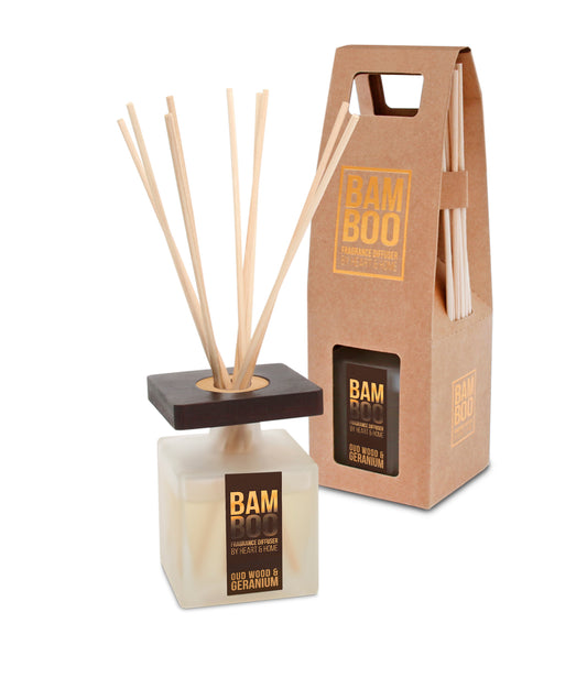 Bamboo Diffuser: Oud Wood & Geranium