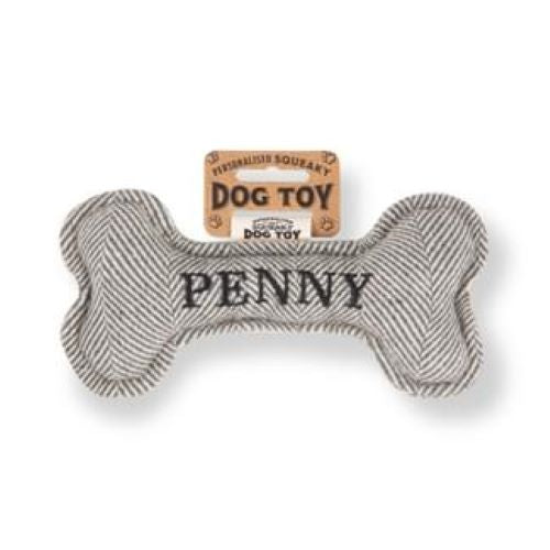 Pre Personalised Squeaky Dog Toy: Penny