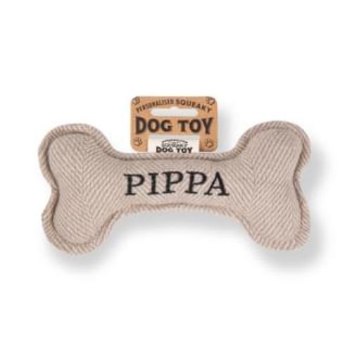 Pre Personalised Squeaky Dog Toy: Pippa