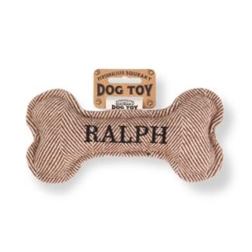 Pre Personalised Squeaky Dog Toy: Ralph