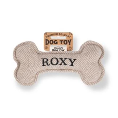 Pre Personalised Squeaky Dog Toy: Roxy